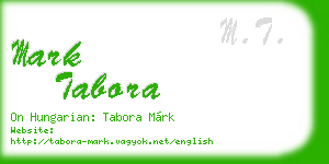 mark tabora business card